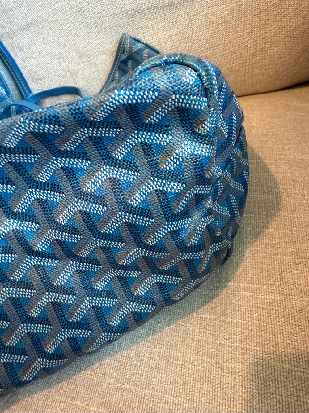 Goyard Saint Louis Tote PM - Sky Blue - Picture 4 of 10